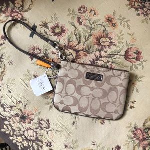 Brand New Coach Brown Wristlet